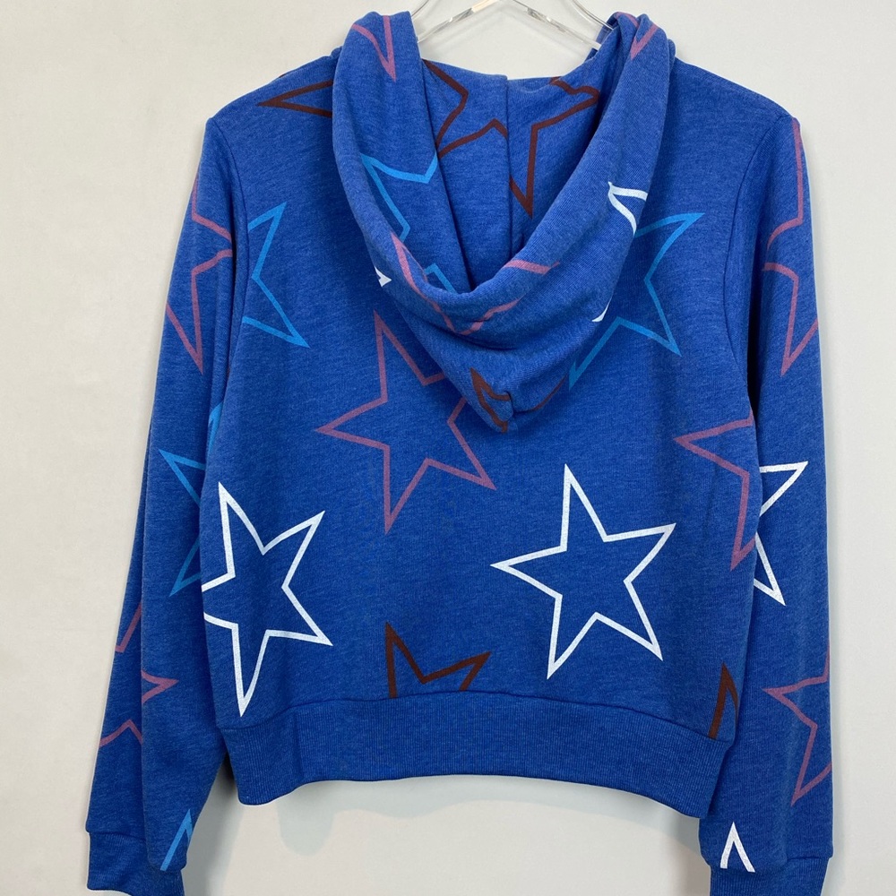 Wildfox Regan Starlight Zip Hoodie Blue Small NWT - Picture 5 of 8
